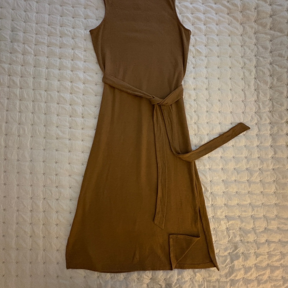 Time and Tru Brown Midi Dress